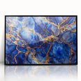 Luxurious Blue & Gold Marble Art – Elegant Glam Wall Art for Modern Spaces