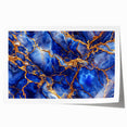 Luxurious Blue & Gold Marble Art – Elegant Glam Wall Art for Modern Spaces