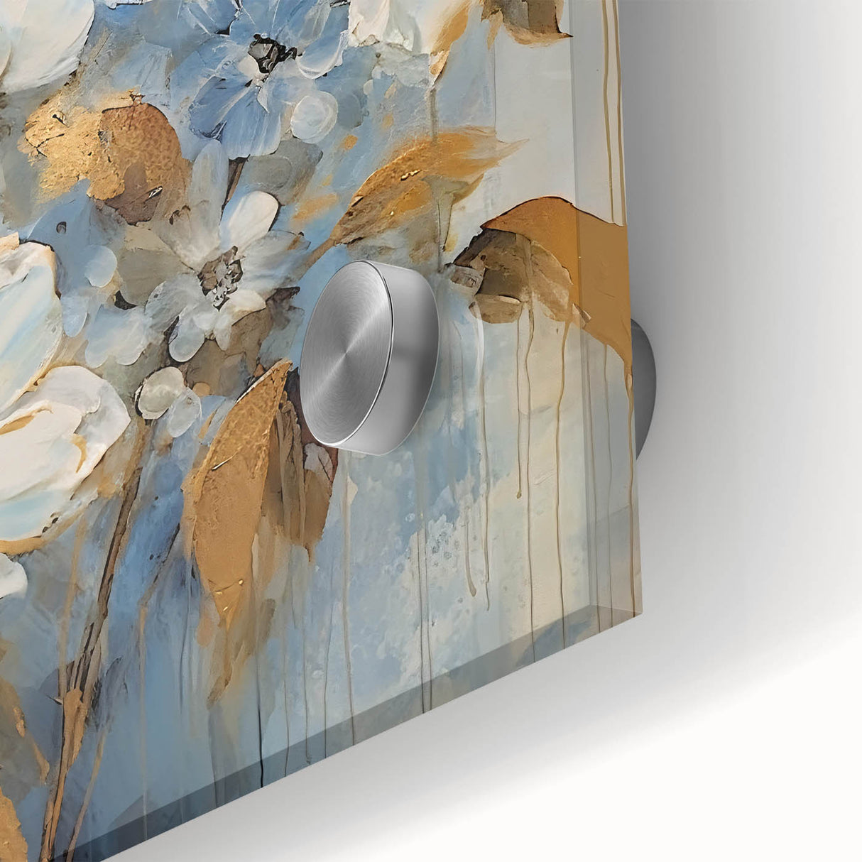 Floral Glam Wall Art - Elegant Chic Decor for Luxury Home Interiors