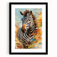 Dynamic Zebra Glam Wall Art - Bold and Vibrant Decor for Modern Homes