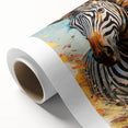 Dynamic Zebra Glam Wall Art - Bold and Vibrant Decor for Modern Homes