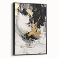 Black and Gold Abstract Wall Art - Modern Glam Decor for Sophisticated Homes