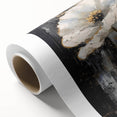 Elegant Floral Glam Wall Art - Chic Black and Gold Decor for Interiors