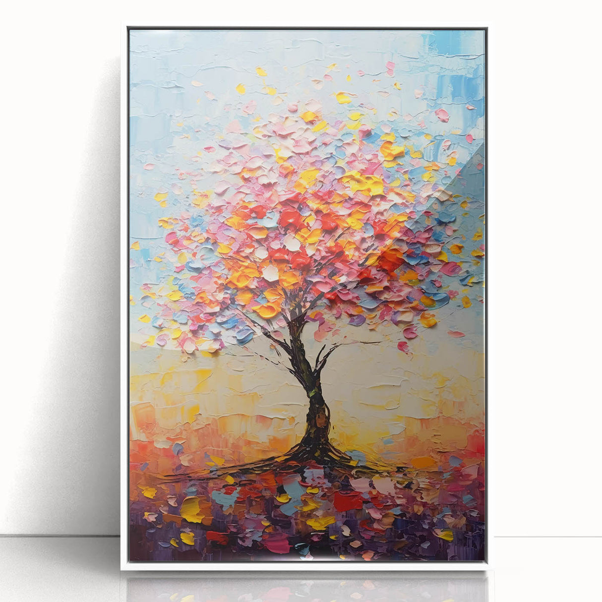 Vibrant Glam Tree Wall Art – Luxury Home Décor for Modern Glam Interiors