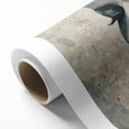 Glam Wall Art - Emotional Portrait with Gold and Blue Textures