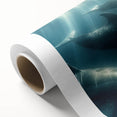 Glamorous Whale Glam Wall Art – Luxury Modern Oceanic Decor