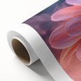 Glamorous Pink and Blue Flower Wall Art – Luxury Modern Botanical Decor