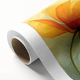 Glamorous Orange and Yellow Flower Wall Art – Luxury Chic Decor