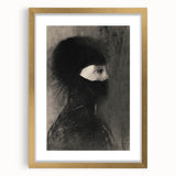 Spiked Hooded Figure Print - Dark Mysterious Gothic Wall Art Decor
