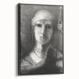 Medieval Gothic Portrait - Mysterious Knight Dark Gothic Wall Art
