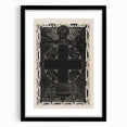 Gothic Wall Art | Medieval Gothic Cross Print | Dark Decor Style