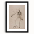 Gothic Wall Art | Skeleton Illustration | Dark Decor Style