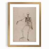 Gothic Wall Art | Skeleton Illustration | Dark Decor Style