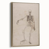 Gothic Wall Art | Skeleton Illustration | Dark Decor Style