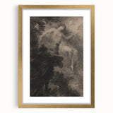 Dark Gothic Art - Ethereal Encounter Vintage Gothic Wall Print