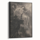 Dark Gothic Art - Ethereal Encounter Vintage Gothic Wall Print