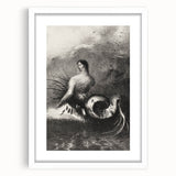 Gothic Wall Art | Serpent Creature Illustration | Dark Decor Style