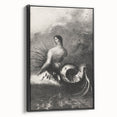 Gothic Wall Art | Serpent Creature Illustration | Dark Decor Style