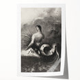 Gothic Wall Art | Serpent Creature Illustration | Dark Decor Style
