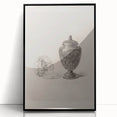 Gothic Wall Art | Skull and Urn Illustration | Dark Decor Style