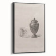 Gothic Wall Art | Skull and Urn Illustration | Dark Decor Style