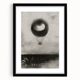 Gothic Wall Art | Surreal Eye Balloon Illustration | Dark Decor Style