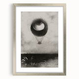 Gothic Wall Art | Surreal Eye Balloon Illustration | Dark Decor Style