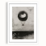 Gothic Wall Art | Surreal Eye Balloon Illustration | Dark Decor Style