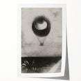 Gothic Wall Art | Surreal Eye Balloon Illustration | Dark Decor Style