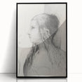Gothic Wall Art | Vintage Profile Sketch | Medieval Gothic Canvas Prints