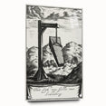 Gothic Wall Art | Hanging Coffin Illustration | Dark Decor Style