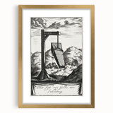 Gothic Wall Art | Hanging Coffin Illustration | Dark Decor Style