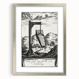 Gothic Wall Art | Hanging Coffin Illustration | Dark Decor Style