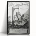 Gothic Wall Art | Hanging Coffin Illustration | Dark Decor Style