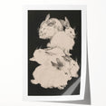 Gothic Wall Art | Surreal Rabbit Illustration | Dark Decor Style