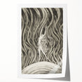 Vintage Gothic Canvas – Elegant Female Silhouette Gothic Wall Art