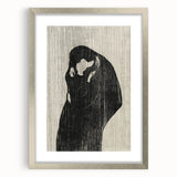 Gothic Embrace Wall Art – Elegant and Moody Dark Decor Canvas Print