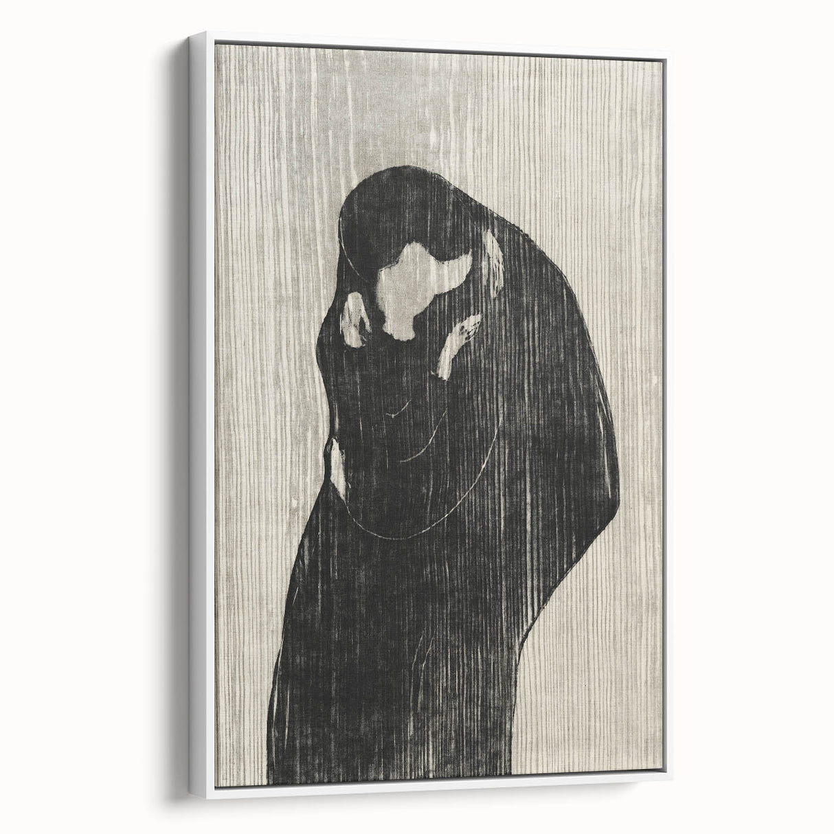 Gothic Embrace Wall Art – Elegant and Moody Dark Decor Canvas Print