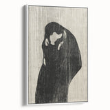 Gothic Embrace Wall Art – Elegant and Moody Dark Decor Canvas Print