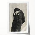 Gothic Embrace Wall Art – Elegant and Moody Dark Decor Canvas Print