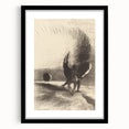 Gothic Angelic Embrace – Dark and Moody Gothic Canvas Print
