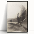Gothic Angelic Embrace – Dark and Moody Gothic Canvas Print