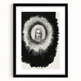 Gothic Halo Portrait – Dark and Mystical Gothic Wall Art Canvas Print