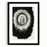 Gothic Halo Portrait – Dark and Mystical Gothic Wall Art Canvas Print