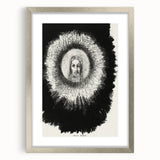 Gothic Halo Portrait – Dark and Mystical Gothic Wall Art Canvas Print