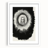 Gothic Halo Portrait – Dark and Mystical Gothic Wall Art Canvas Print