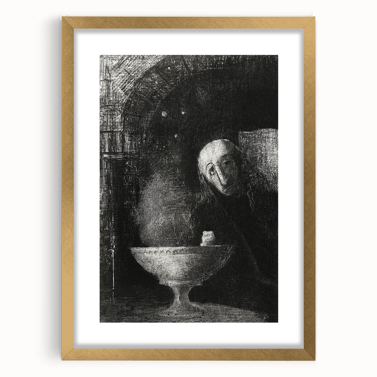 Gothic Mystic Portrait – Dark and Mysterious Gothic Canvas Print