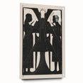Gothic Angelic Figures – Dark Medieval Gothic Wall Art Canvas Print