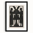 Gothic Angelic Figures – Dark Medieval Gothic Wall Art Canvas Print