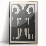 Gothic Angelic Figures – Dark Medieval Gothic Wall Art Canvas Print